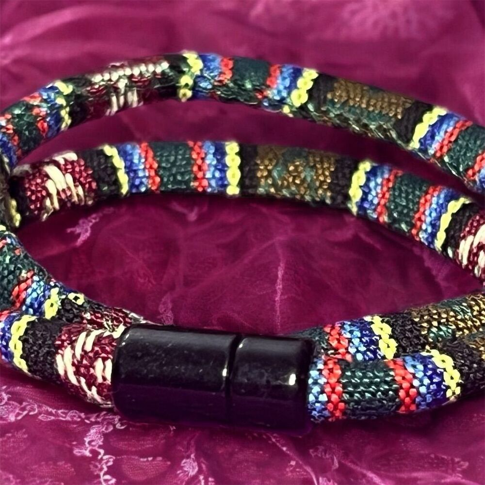 Ottoman Dubai Men's Bohemian Rope Bracelet Multicolor - Picture 3 of 11